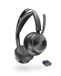 Poly Voyager Focus 2 UC Wireless Headset with Microphone - Active Noise Canceling (ANC) - Connect PC/Mac/Mobile via Bluetooth - Works w/Teams (Certified), Zoom