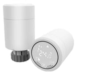 Sandy Beach Smart Heating Thermostat TRV Radiator Valves with Zigbee Gateway Connecting to Amazon Alexa Google Home (Additional Thermostat)