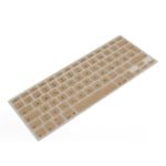 System-S Silicone Keyboard Cover Qwertz for Macbook Proair IMAC Gold