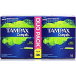 TAMPAX Compak Super Tampons 36pcs | Leak-Free Protection | FREE UK FAST DELIVERY