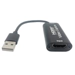 Carte de capture vidéo USB pour jeu,caméscope DVD,enregistrement de caméra,diffusion en direct,boîtier de saisie vidéo compatible HDMI 4K - Type Black