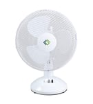 9” Desk Fan Silent 3 Blades 2 Speed Settings Oscillating Table Top Fan Tilting Head Portable Fan for Home and Office 9 inch Cooling Fan