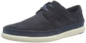 Clarks Men's Bratton Lo Boat Shoe, Navy Suede, 7.5 UK