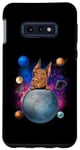Coque pour Galaxy S10e Doberman On The Moon Galaxy Funny Dog In Space Puppy Lover