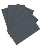 folia 6388 - Lot de 50 feuilles de papier à dessin - Anthracite - Format A3-130 g/m² - Base pour de nombreux travaux manuels