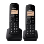Panasonic Home Phone KX-TGB612EB Cordless Phone Twin Black