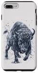 Coque pour iPhone 7 Plus/8 Plus Rage of the Beast : Vintage Bison Buffalo