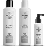 Nioxin 3-Part System | System 1 | Natural Hair with Light Thinning Hair | Scalp