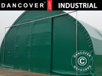 Skjutport 3x3m för tälthall/rundbågehall Lagertält Förrådstält 10m, PVC, Grön