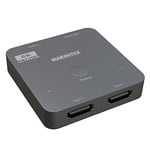 Marmitek AS28 HDMI Switch 2.1 - Commutateur HDMI 8K - 4K 120Hz - HDR - 2 in/1 out - Commutateur HDMI 4K120 - 48Gbps - VRR - ALLM - QFT - QMS Dolby Digital - HDCP 2.3/2.2/1.4 - Multi HDMI - Hub HDMI