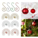 Christmas S-shaped Hooks Ornament Hangers Party Balls Silver