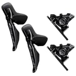 Shimano Dura Ace R9270 Di2 Hydraulic Disc STI Levers & Flat Mount Brake Set - 12 Speed