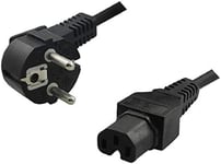 LogiLink CP105 câble électrique Noir 2 m Coupleur C13 Coupleur C15 - Cables électriques (2 m, Male connector / Female connector, Coupleur C13, Coupleur C15, Noir)