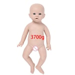 Silikon Reborn Baby Docka, Osmålad Gör-det-själv Kit, Verklighetstrogen Nyfödd, 48cm (19 tum) Flicka