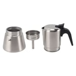 Moka Pot 304 Stainless Steel Moka Coffee Pot Coffee Cup Pot Induction Cooker