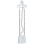 HOMCOM Upright Garment Clothes Steamer 45s Fast Heat-up 1.7L Tank White Curtains