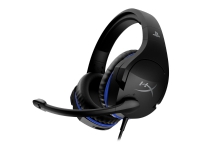 HyperX Cloud Stinger - Gaming - headset - fullstorlek - kabelansluten - 3,5 mm kontakt - svart, blå - för Sony PlayStation 4, Sony PlayStation 5