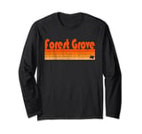 Forest Grove, Oregon Retro 80s Style Long Sleeve T-Shirt