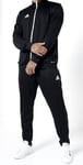 New Mens Adidas Entrada 22 Black Core Poly Tracksuit Size M