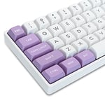 dagaladoo XVX 189 Keys Double Shot Keycaps, PBT Custom Keyboard Keycaps Full Set, XVX Profile Keycaps for Cherry Gateron MX Switches 60% 65% 75% 100% Mechanical Keyboard, White/Purple