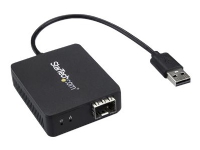StarTech.com USB to Fiber Optic Converter - Open SFP - 100Mbps - Windows & Linux - USB to Ethernet Adapter - USB Network Adapter (US100A20SFP) - Nätverksadapter - USB 2.0 - SFP (mini-GBIC) x 1 - svart