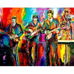 60x75cm acrylic paint by numbers For Adults Rock Band Frameless Oil Painting By Numbers On Canvas DIY Home Decor