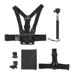5 In 1 Universal Action Camera Accessories Kit For Gopro Sports Cameras Head BLW