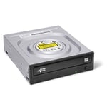 Hitachi-LG GH24 Internal DVD Drive, DVD-RW CD-RW ROM Rewriter for Laptop/Desktop PC, Windows 10 Compatible, M-Disc Support, 24x Write Speed (Software Included) - Black