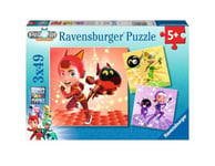 Ravensburger - Puzzle pour enfants - 3x49 pièces - Matt, Jia et Emma / Petronix Defenders - Dès 5 ans - Puzzle de qualité supérieure - 3 posters inclus - Petronix Defenders - 05727