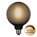 Star Trading dimbar LED lampa glob Ø125 Graphic diamond 2700K 180lm E27 4W