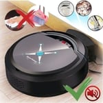 9-in-1 Rechargeable Intelligent Sweeping Robot Smart Automatic F Black