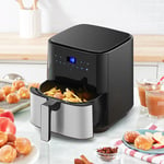 5L 1450W Air Fryer Power Basket Health Fryer Digital Display Stainless Steel