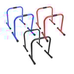 Parallette Push Up Bars Svart Blå Röd