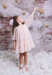 DOLLY BY LE PETIT TOM stars & moon Tulle empress dress – ballet pink - small 4-6 år