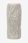 pieces - Kjol pcTasha HW Midi Skirt Jrs - Beige