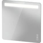 Duravit Luv spejl med lys, dæmpbar, dugfri, 80x80 cm