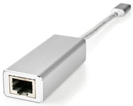 Nedis USB-C 3.2 Gen1 til RJ45 adapter - Aluminium - 20 cm