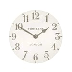 Thomas Kent Arabic Design Limestone White Wall Clock - 12" London