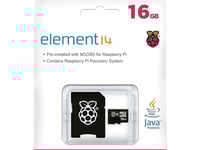 NOOBS - 16GB microSD kort med SD-card adapter - Raspberry Pi OS