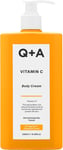 Q+A Vitamin C Body Cream: Deep Hydration & Skin Brightening Formula, Evens Skin 