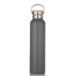 Tower Natural Life Bottle & Bamboo Lid, Stainless Steel 750ml Slate NL865026SLT