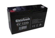 Batterie au plomb rechargeable de 6 V 12 Ah, pour moto Peg Perego Faston - Dimensions : 151 x 50 x 98 mm
