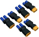 FLY RC 3Pairs No Wires XT90 to EC5 Plug Female Male Adapter Wireless Connector for RC FPV Drone Car Lipo NiMH Battery Charger ESC (6pcs)