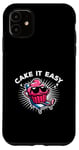 Coque pour iPhone 11 Cake It Easy Cute Cupcake Pun Vacay Mode Vacances d'été