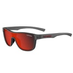 Tifosi Sizzle Single Lens Sunglasses - Satin Vapor / Smoke Red Vapor/Smoke