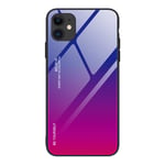 Popular Aurora Gradient Color Ultra-Thin Fashion Silicone Soft Tpu Protection Cover, Suitable For Iphone12 Series Phones (Purple red, iphone 12 pro max)