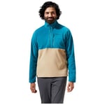 Berghaus Men's Prism Half Zip Polartec Fleece, Deep Ocean/Kelp, XXL Blue