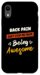Coque pour iPhone XR Sensibilisation aux maux de dos Maladie Fighter Back Pain Warrior