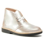 Stövletter Clarks Desert Boot 2 261556684 Silver Leather