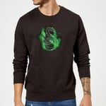 Harry Potter Slytherin Geometric Sweatshirt - Black - S